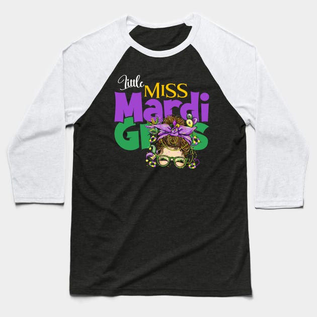 Little Miss Mardi Gras Mardi Gras Baseball T Shirt TeePublic
